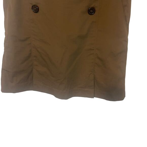 Carter Humphrey Women's Size 2 Brown Button Academia Mini Skirt - Picture 3 of 9
